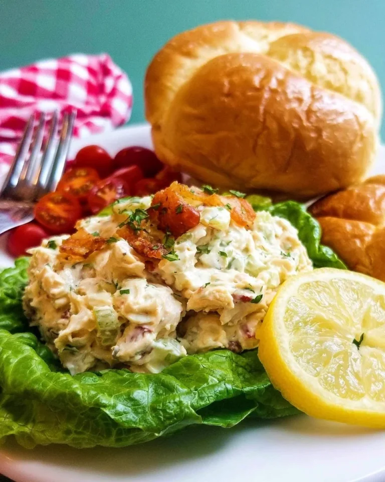 Delicious Chicken Salad Chick Classic Carol recipe featuring chicken, mayo, and seasonings.
