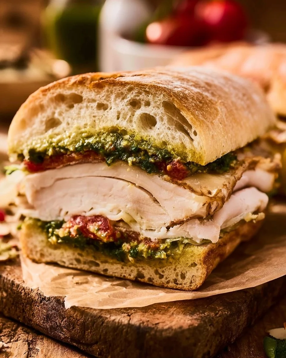 Copycat Starbucks Turkey Pesto Sandwich