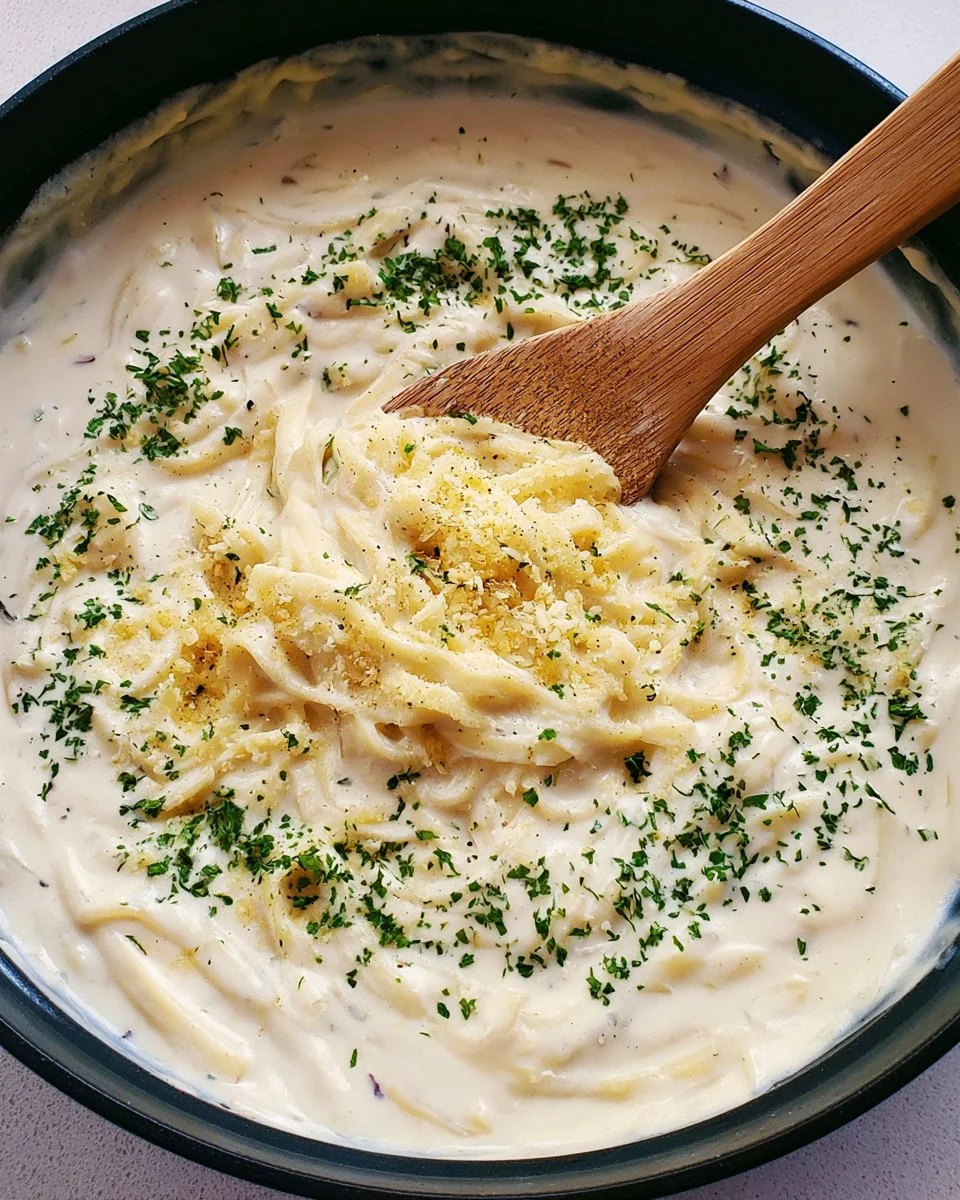 Creamy Alfredo sauce recipe better than Olive Garden's for delicious pasta dishes.