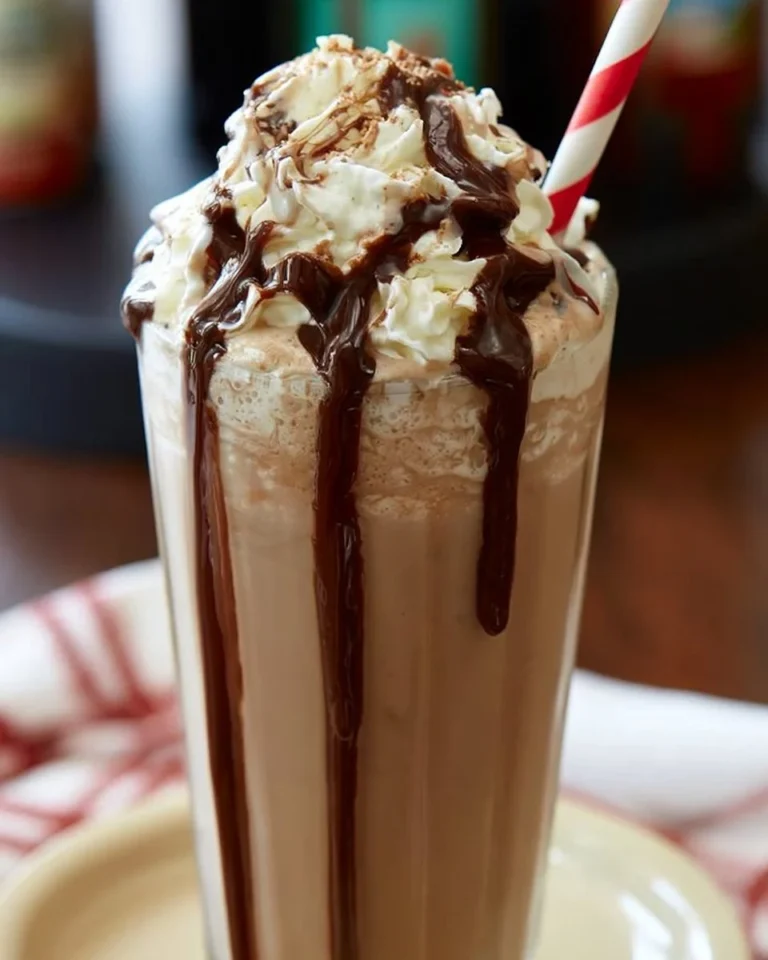 Homemade Jamocha Shake inspired by Arby's with coffee and chocolate flavors.