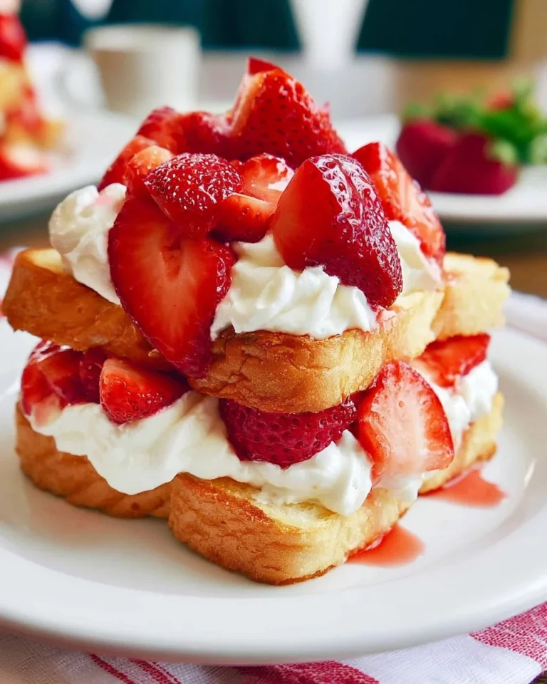 Delicious strawberry shortcake from Jason's Deli topped with fresh strawberries