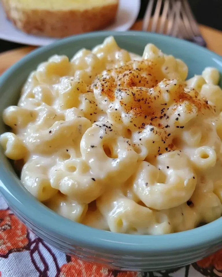 Creamy Macaroni and Cheese Copycat Panera served in a bowl