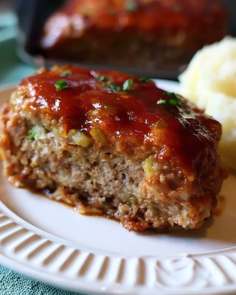 Delicious Meatloaf inspired by Cracker Barrel's classic recipe