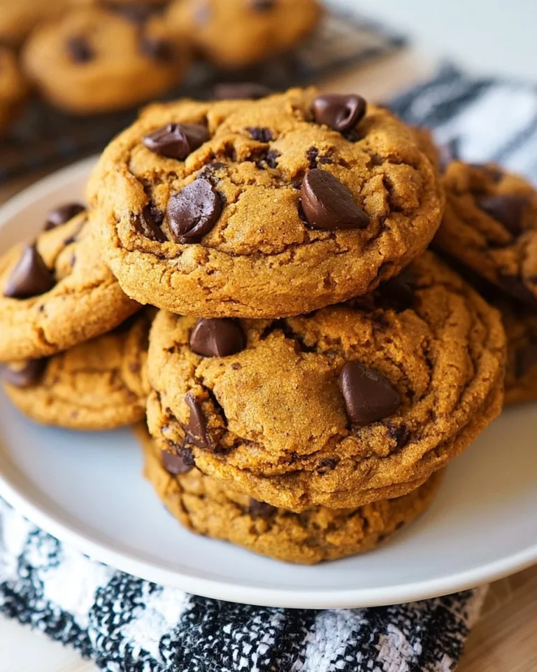 Delicious Pumpkin Chocolate Chip Cookies inspired by Crumbl's recipe