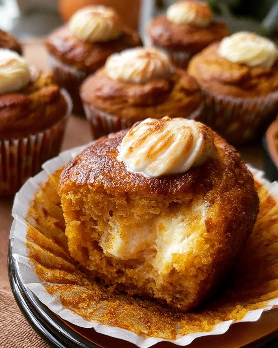 Starbucks Pumpkin Cream Cheese Muffins with warm spices and creamy cheese filling