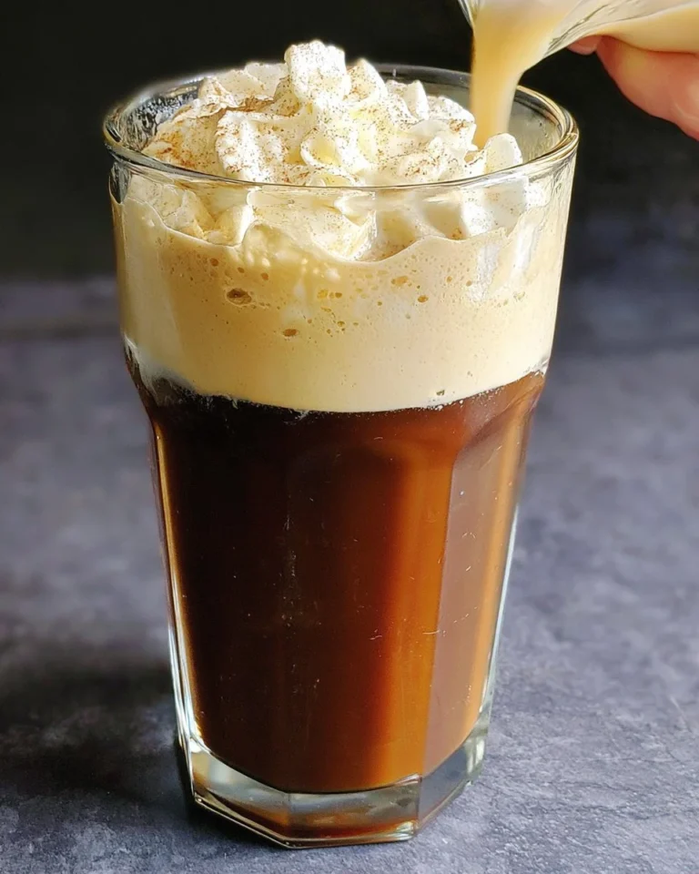 Homemade Pumpkin Cream Cold Brew inspired by Starbucks recipe.