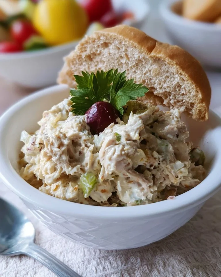 Delicious and fresh Carol Chicken Salad in a bowl, perfect for any meal.