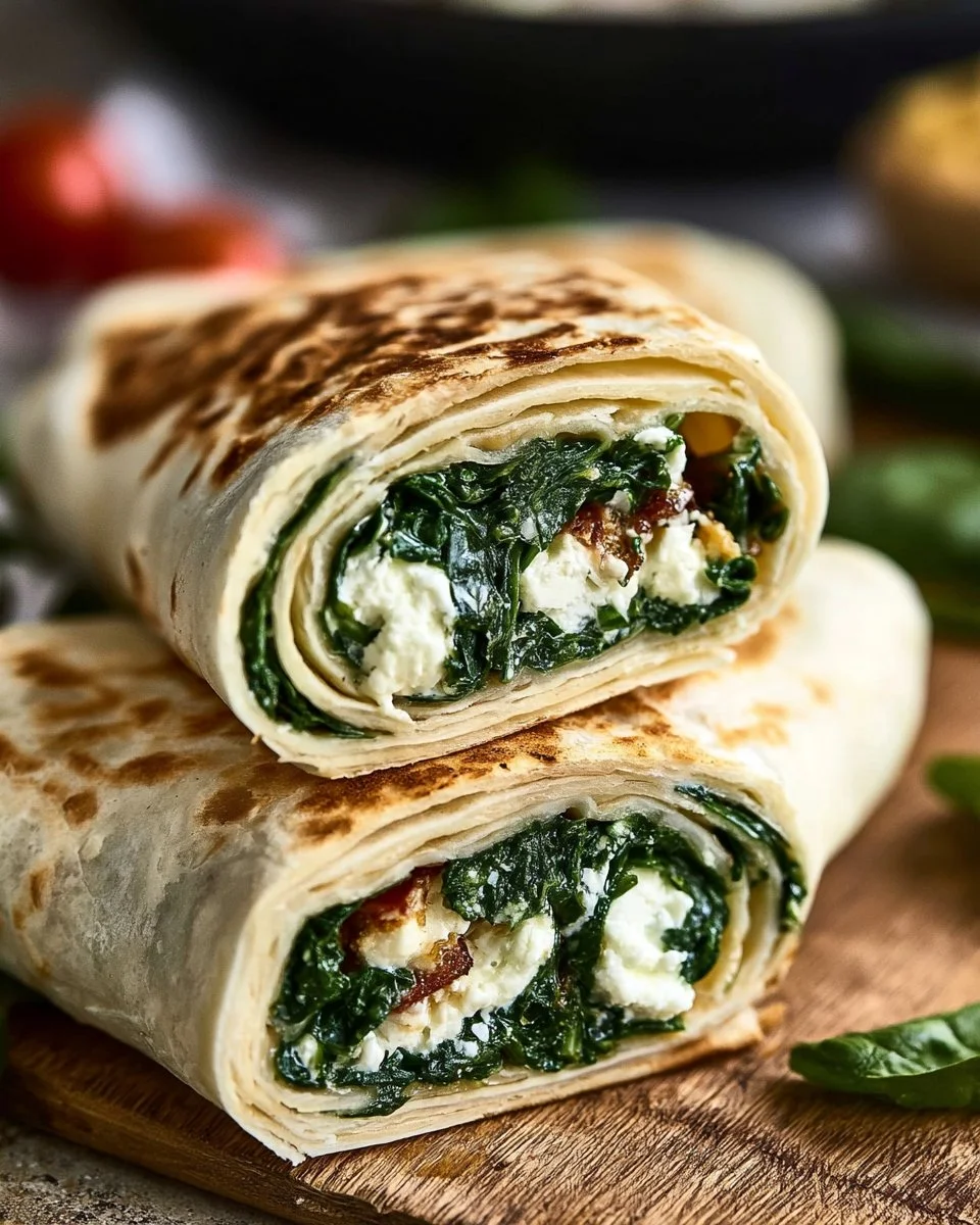 Copycat Starbucks Spinach Feta Wraps