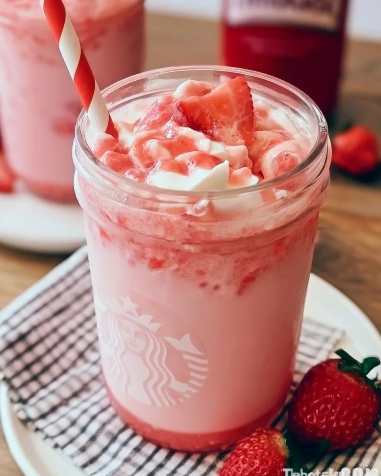 Homemade Starbucks Pink Drink inspired copycat recipe