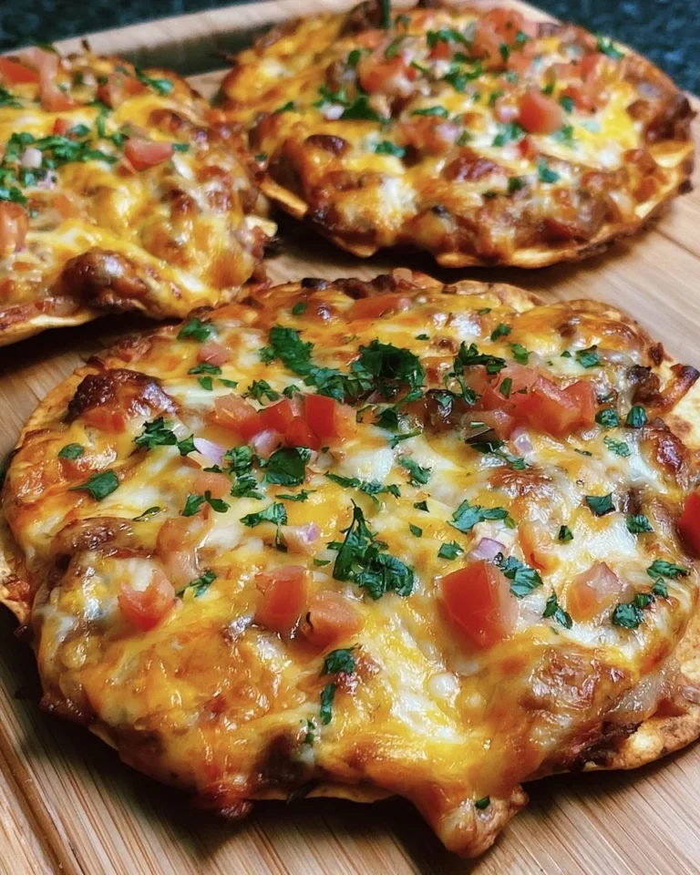 Homemade Taco Bell Mexican pizza copycat recipe with fresh ingredients