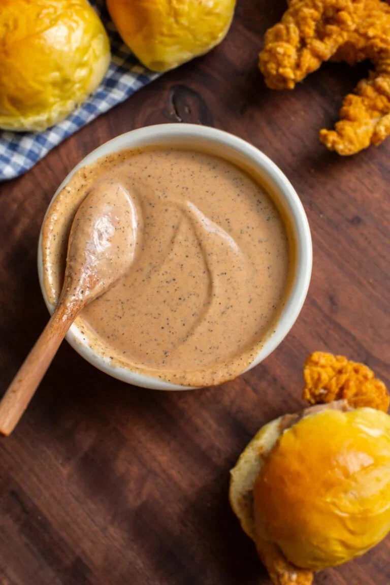 Homemade Zax Sauce recipe inspired by Zaxby's flavorful condiment.