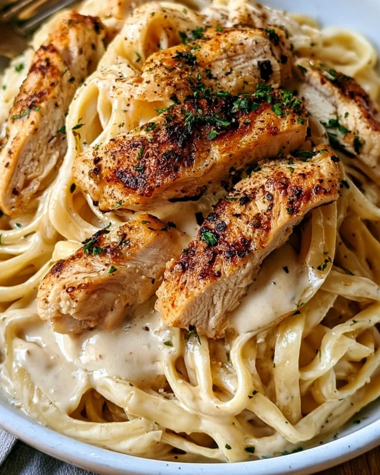 Homemade Chicken Alfredo inspired by Olive Garden's famous recipe