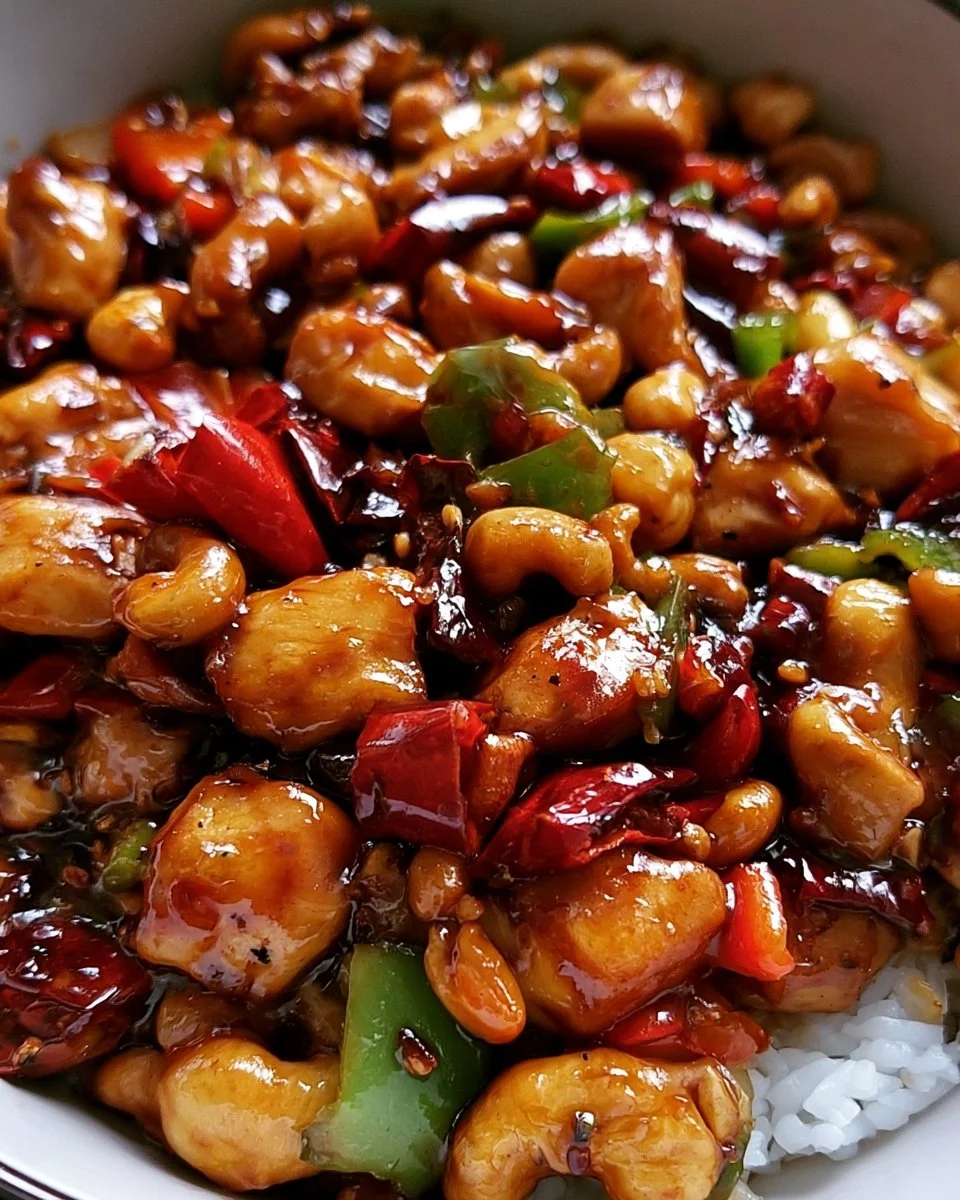 Delicious homemade Kung Pao Chicken inspired by Panda Express recipe